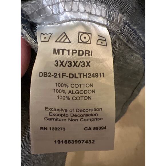 Wrangler Plus Size 3X Pearl Snap Front Denim Dress Western Boho Indie Festival - Picture 5 of 7